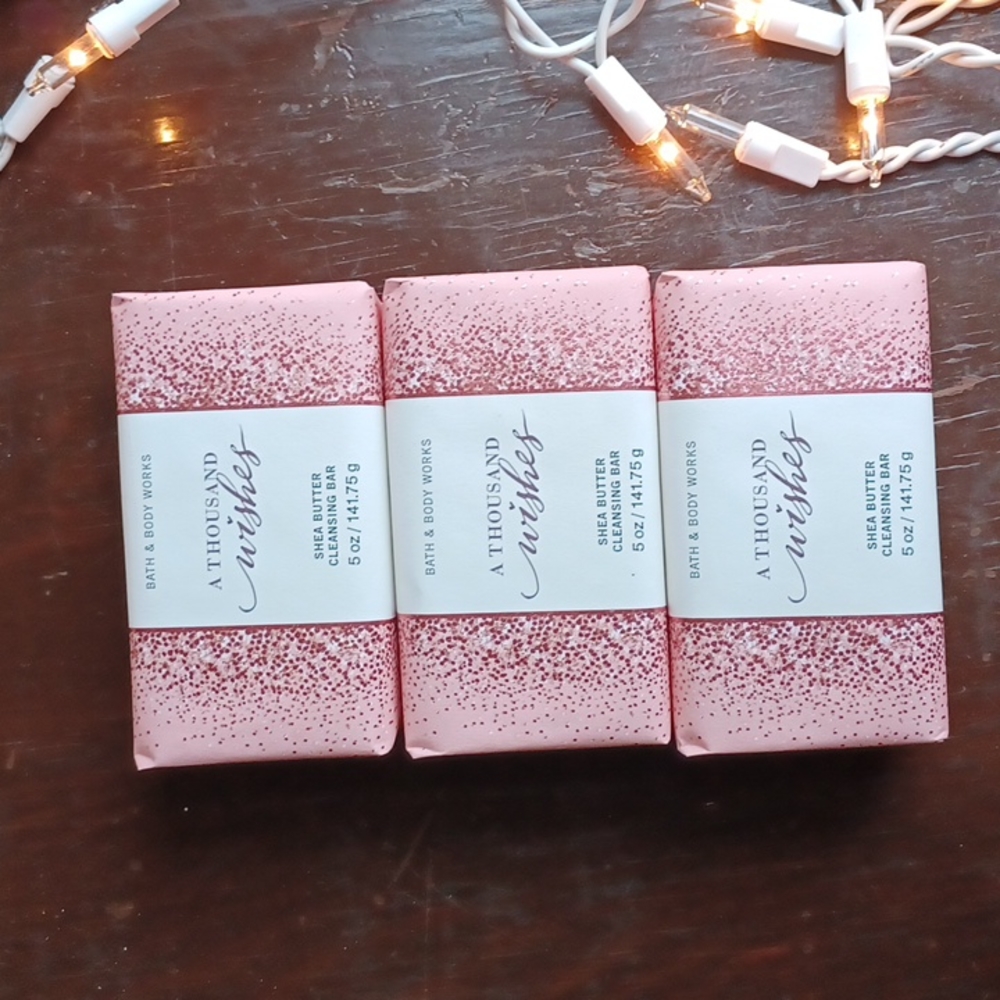 A Thousand Wishes Set Of 3 Bath and Body Works Shea Butter Bar Soaps